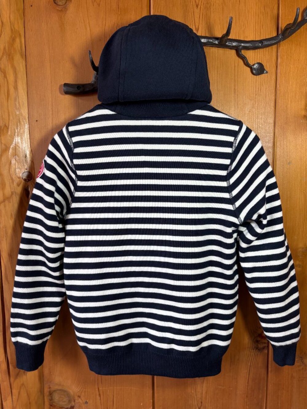 Holebrook Sweden Women's Full-zip Cotton Striped Hooded Sweater/Jacket - Picture 3 of 5